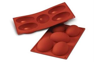 SF041 - STAMPO SILICONE N.5 HALF EGG CM.10,2X7,3 H.3,6