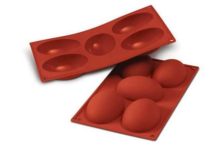 SF041 - STAMPO SILICONE N.5 HALF EGG CM.10,2X7,3 H.3,6