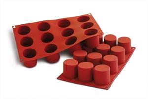 SF098 - STAMPO SILICONE N.12 CYLINDERS CM.4,8 H.5