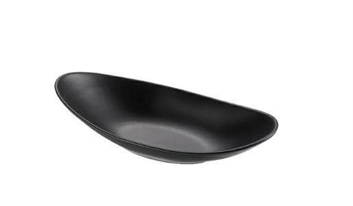 PIATTO OVALE NERO CM.25x13,6x4,3 T8227 MELAMINA LEONE DECORAZIONI