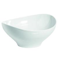 INSALATIERA MELAM.OVALE BIANCA ML1017 37X33X17