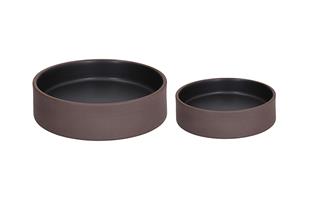 COPPETTA REVERSIBILE PORCELLANA ELIPSE MOCA BLACK | CM.12 - CM.16
