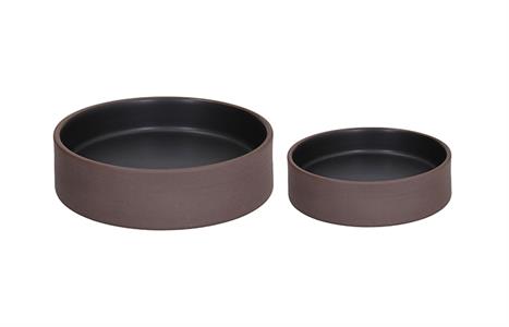 COPPETTA REVERSIBILE PORCELLANA ELIPSE MOCA BLACK | CM.12 - CM.16