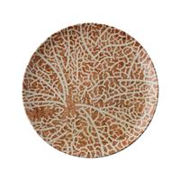PIATTO PIANO NATURE ESSENCE 67374C02 CM.20 PORCELLANA DECORO A