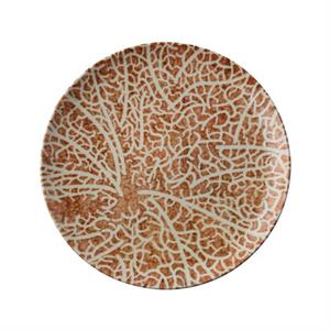 PIATTO PIANO NATURE ESSENCE 67374C02 CM.20 PORCELLANA DECORO A