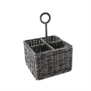 PORTACONDIMENTI CM.17X17X24 42583-25 RATTAN SINTETICO