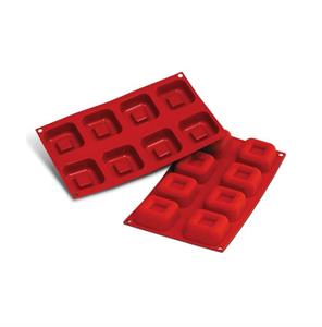 SF082 - STAMPO SILICONE N.8 BIG SQUARE SAVARIN CM.6,2X6,2 H.2.5