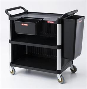 CARRELLO SERVIZIO 3 PIANI CM.103X50 H.98 61221 PANNELLATO