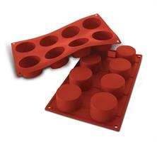 SF028 - STAMPO SILICONE N.8 CYLINDERS CM.6 H.3,5