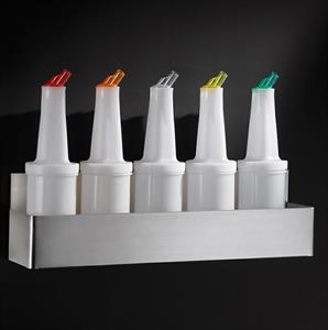 DISPENSER PORTABOTTIGLIE INOX T5077 CM.55X10 H.16 LEONE