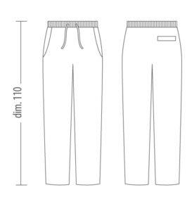 PANTALONE SIRIO NERO GESSATO UNISEX 1458 TOMA