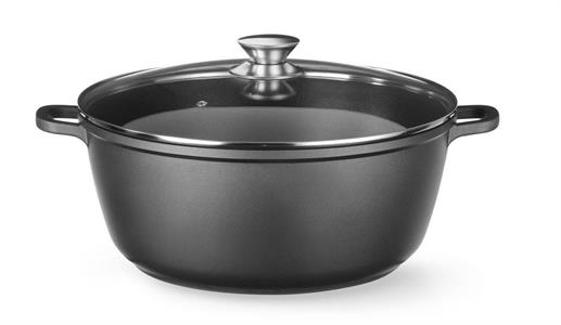CASSERUOLA 2 MANICI CM.28 611029 ALLUM.ANTIAD. C.COPERCHIO