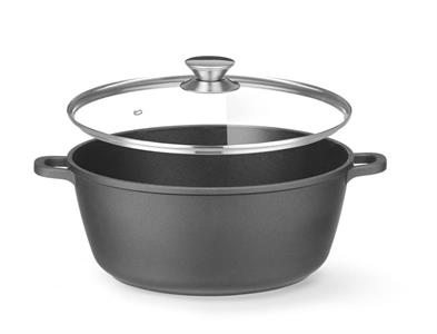 CASSERUOLA 2 MANICI CM.30 611036 ALLUM.ANTIAD. C.COPERCHIO