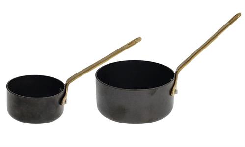 CASSERUOLA 1 MANICO BLACK/GOLD TEX-MEX | CM.7,5 - CM.10
