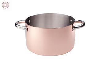CASSERUOLA ALTA 2 MANICI CM.24 COTE104CIT24 COPPER INDUZIONE