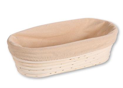 CESTINO PER LIEVITAZIONE OVALE CM.28X15X8 041448 VIMINI E FODERA