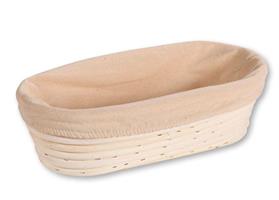 CESTINO PER LIEVITAZIONE OVALE CM.28X15X8 041448 VIMINI E FODERA