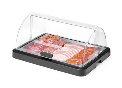 VASSOIO REFRIGERATO NERO CON CUPOLA ROLL-TOP 871805 UNIQ HENDI