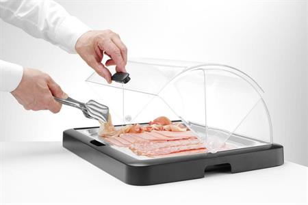 VASSOIO REFRIGERATO NERO CON CUPOLA ROLL-TOP 871805 UNIQ HENDI