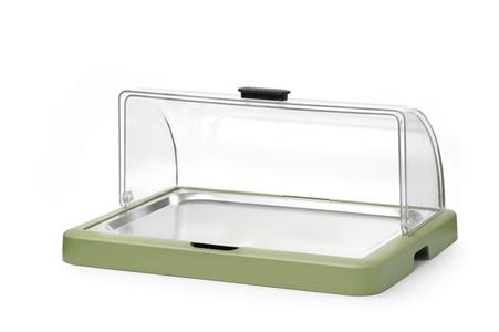 VASSOIO REFRIGERATO VERDE CON CUPOLA ROLL-TOP 871966 UNIQ HENDI