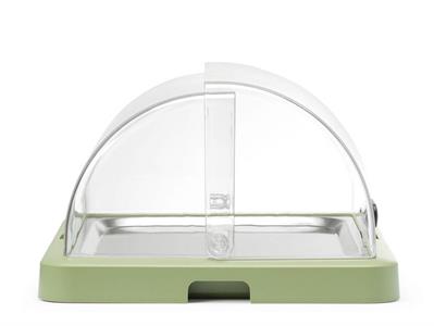 VASSOIO REFRIGERATO VERDE CON CUPOLA ROLL-TOP 871966 UNIQ HENDI
