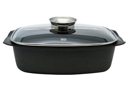 CASSERUOLA RETTANGOLARE CM.40X22X11  011295 ANTIADERENTE COP.VETRO