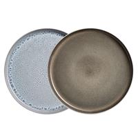 PIATTO PIANO LUNARIA CM.26 H.2,5 MAESER | GRIGIO - MARRONE