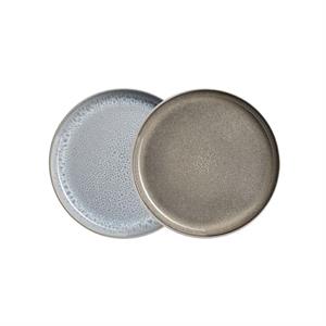 PIATTO DESSERT LUNARIA CM.20 H.2 MAESER | GRIGIO - MARRONE