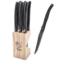 SET 6 COLTELLI BISTECCA BLACK STONEWASH 4106201 PREMIUM LINE