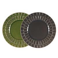 SEGMENTO PIATTO PIANO CM.28,5 H.3 | VERDE - GRIGIO ILSA LE COQ