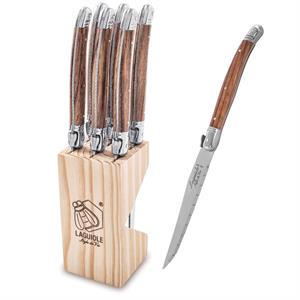 SET 6 COLTELLI BISTECCA WOOD 4106206 PREMIUM LINE