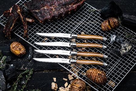 SET 6 COLTELLI BISTECCA WOOD 4106206 PREMIUM LINE