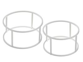 ALZATA BUFFET METALLO TONDA BIANCA H.16 | T0591.Y - T0593.Y LEONE